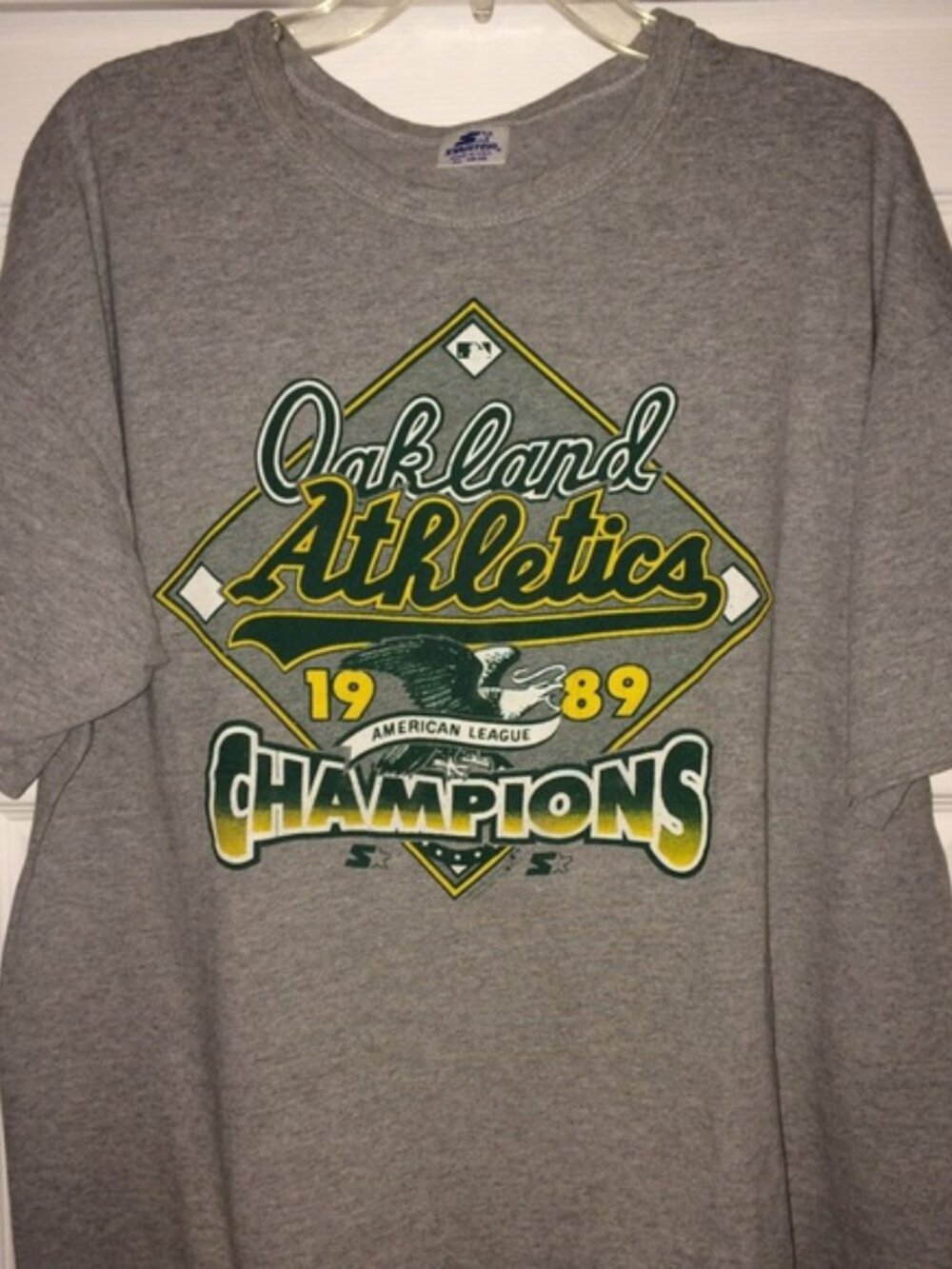 Vintage Starter 1989 Oakland Athletics Champions T-shirt XL